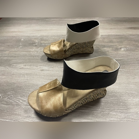 Modzori Virginia 2-in-1 Reversible White Black Wedge Sandal Women’s Size 9 - Picture 3 of 10